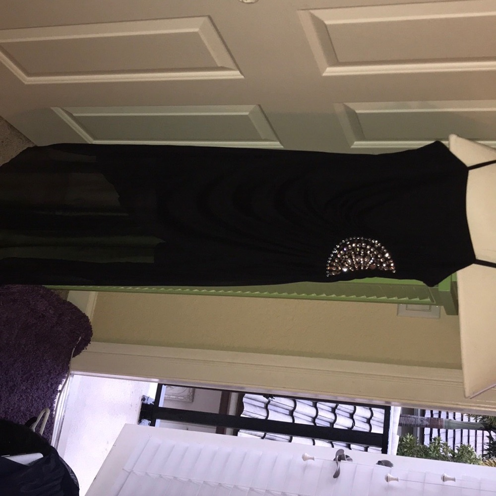 Black strapless prom dress size small